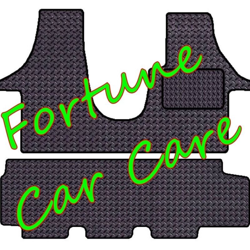 Volkswagen Transporter 6 FRONT with SINGLE REAR DOOR BENCH SEAT TAILORED RUBBER MATS in 3, 5MM