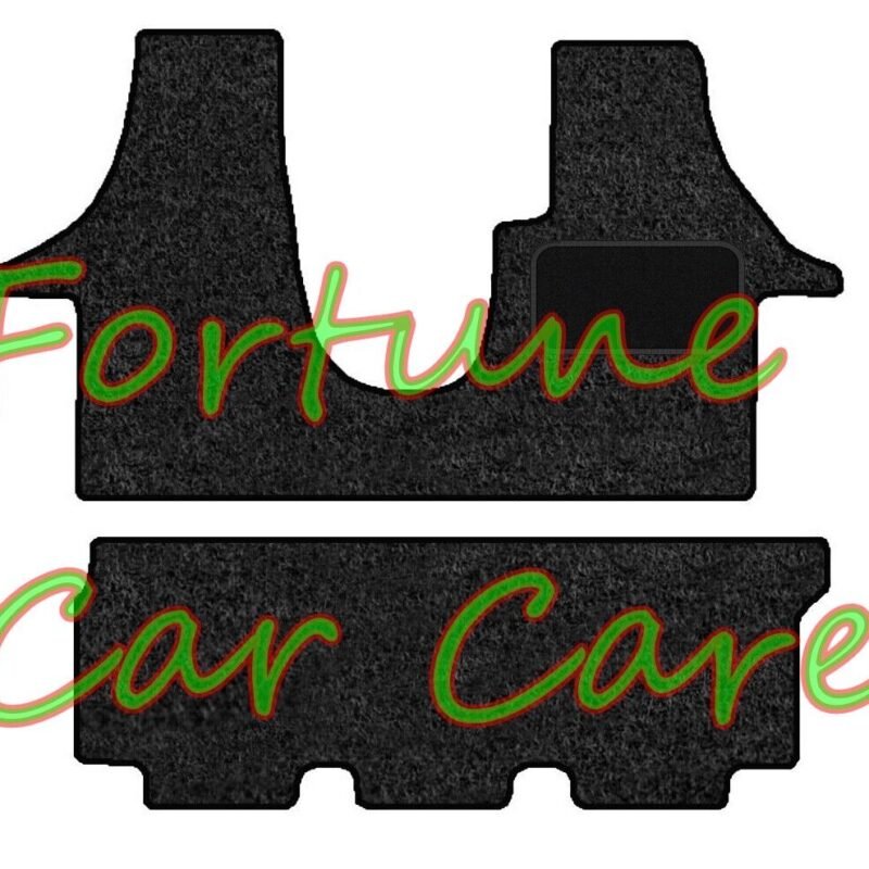 Volkswagen Transporter 6 FRONT + BENCH SEAT WHEN TWIN REAR DOOR TAILORED CARPET MATS in 450 650